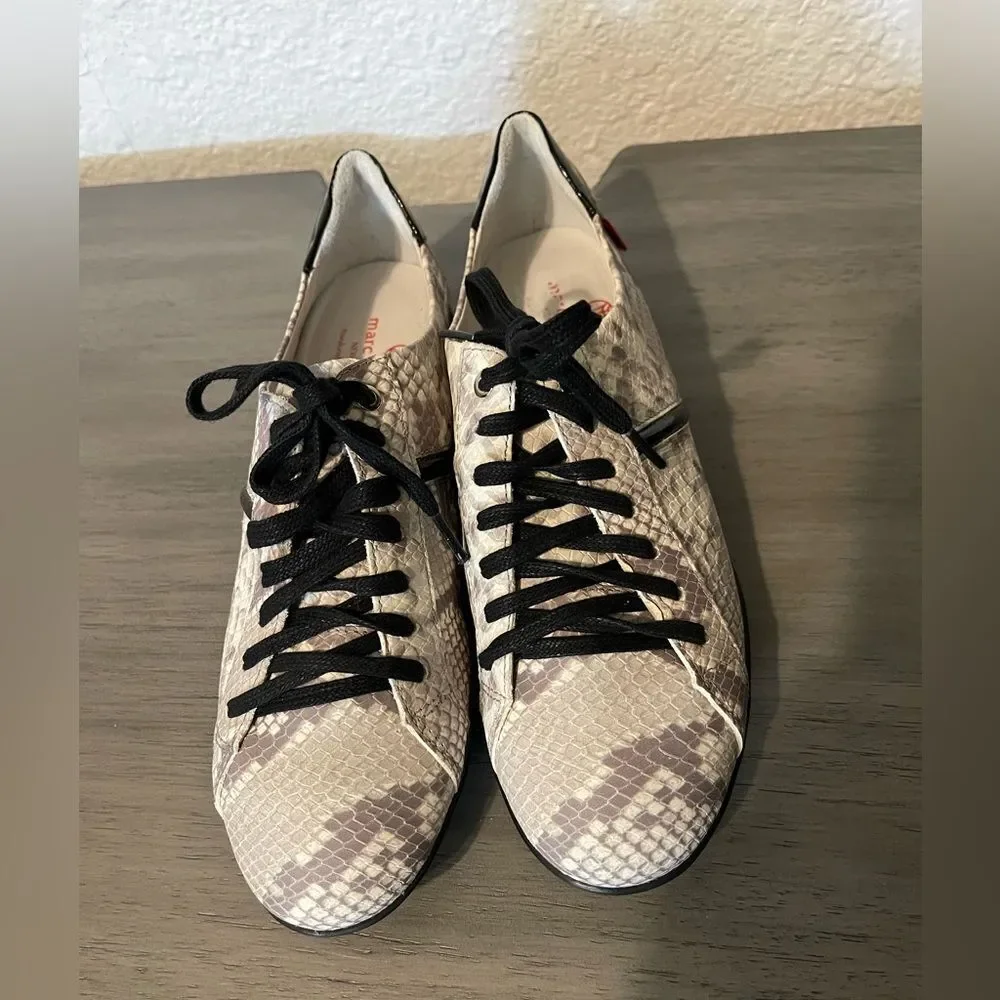 Marc Joseph Albany Black and grey snake print women’s golf shoes sz 8